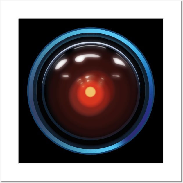 HAL 9000 Wall Art by andrew_kelly_uk@yahoo.co.uk